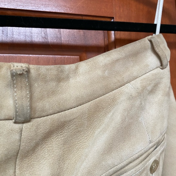Express Design Studio “Editor” suede pants. Bootcut, size 8, cream/light khaki - Picture 11 of 15